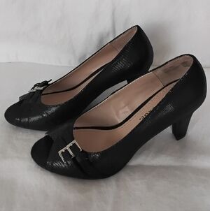 George Black Textured Women's Heels